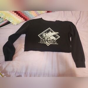 NASA Long Sleeve Crop Top